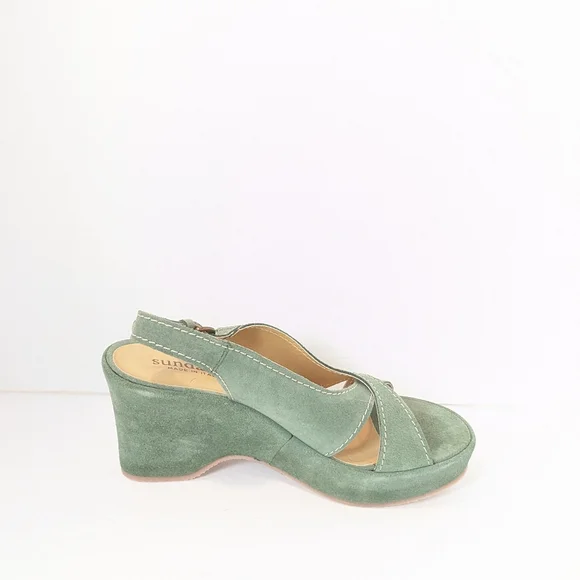 NWOT Sundance suede wedge sandals - Picture 10 of 16